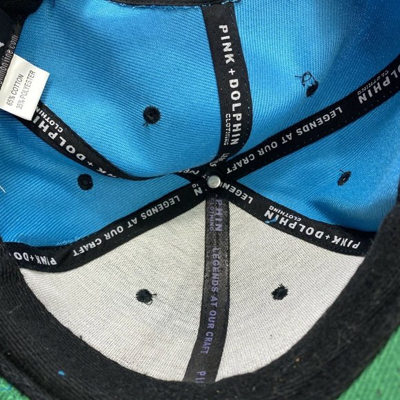 Pink Dolphin Blue Embroidered Hat Snapback - Picture 6 of 6